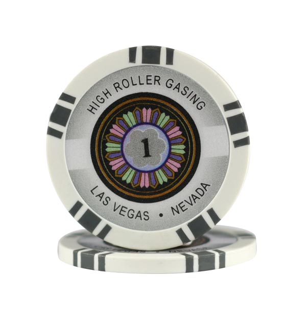 High Roller chip gray (1), roll of 25